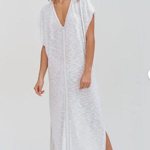 Pitusa Slub Knit Slit Dress